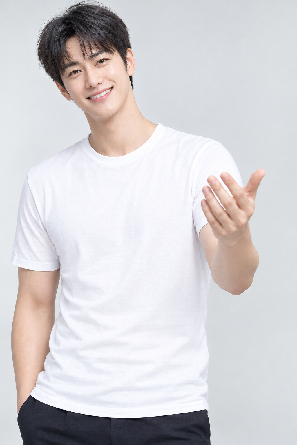 손짓하는 올포존 안내 모델